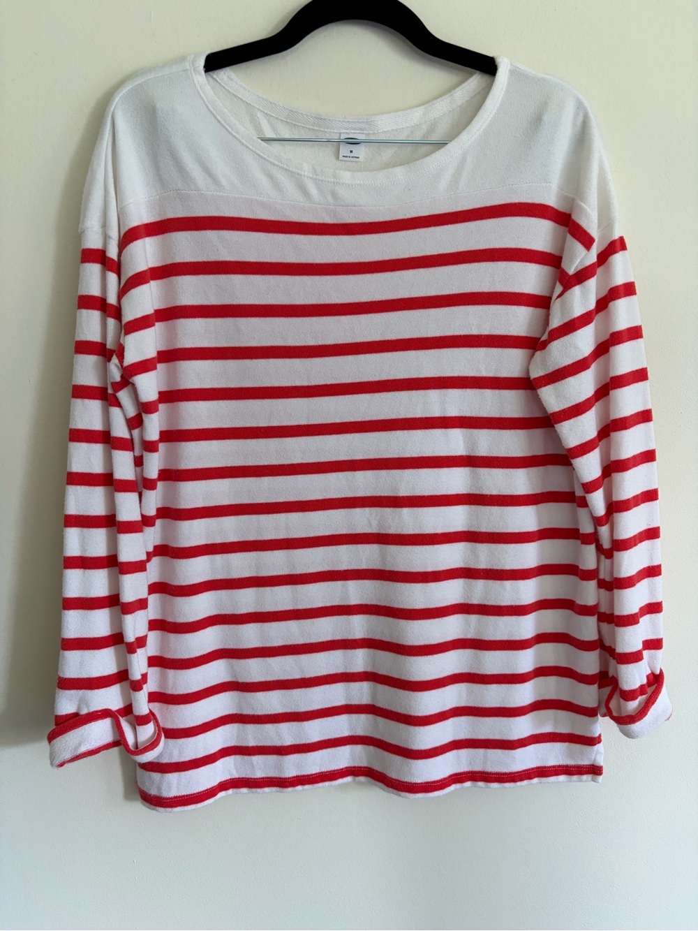 Old Navy Red & White Striped Long-Sleeve Nautical lightweight sweater